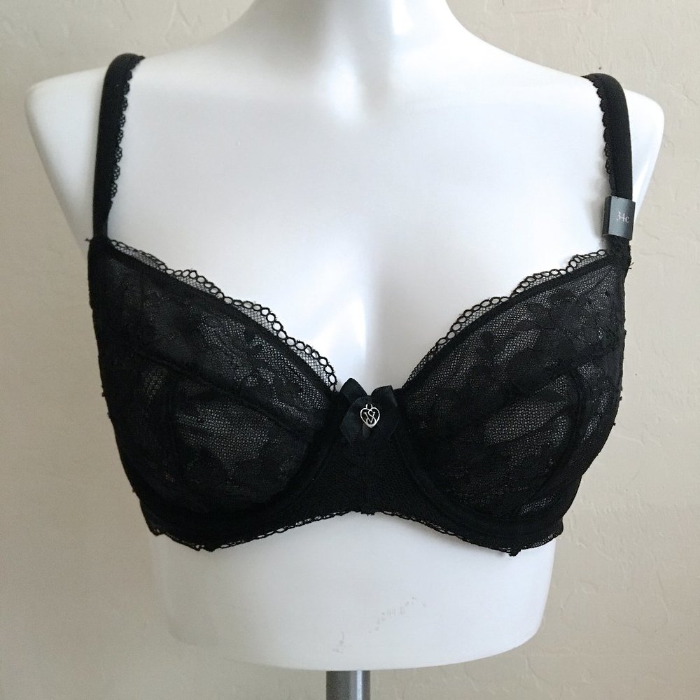 Victorias Secret Demi Bra Black 34C NWT